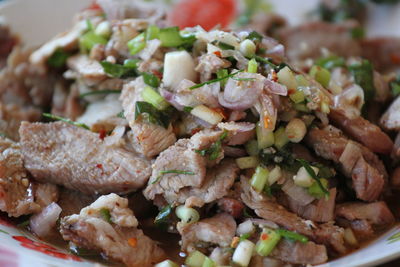 Close-up of food in plate