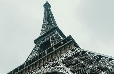 Low angle view of eiffel tower