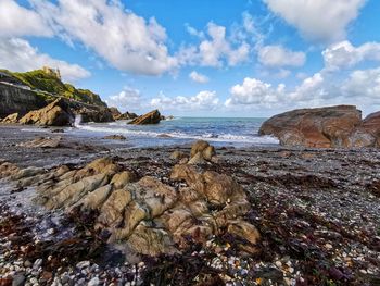 Scenic view of sea against sky