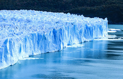 Scenic view of frozen lake