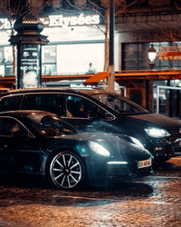 Car on street in city