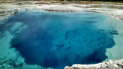 High angle view of water