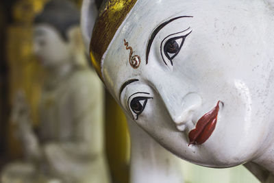 Close-up of buddha statue