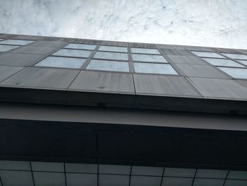 Low angle view of modern building against sky