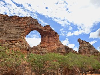 View of rock formations