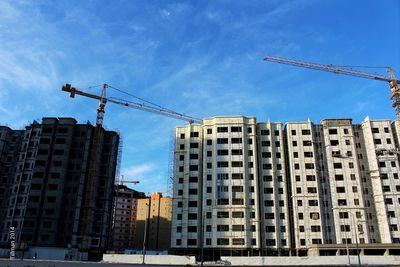 Low angle view of buildings against sky