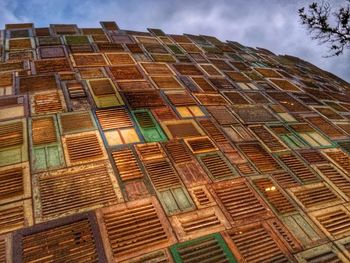 Low angle view of building against clear sky