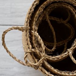 Close-up of rope tied on wooden post