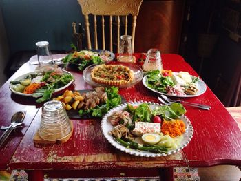 Close-up of food in plate