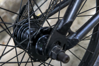 Cropped image of bicycle tire