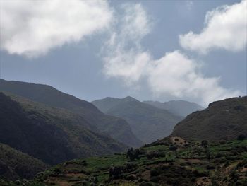 Scenic view of mountains