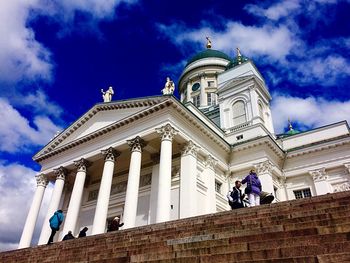 Low angle view of historical building against sky