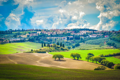 Scenic view of landscape against sky