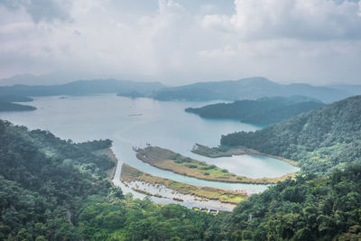 A scenic of sun moon lake.