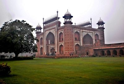 Low angle view of historical building