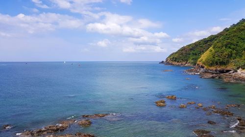 Scenic view of sea against sky