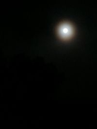 Moon in sky at night