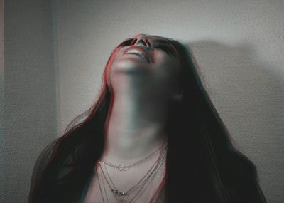 Woman looking at camera