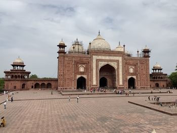View of historical building against cloudy sky