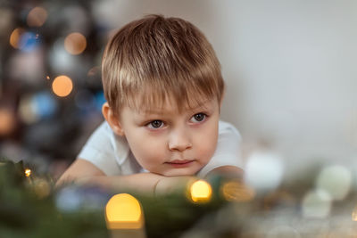 Portrait of cute boy