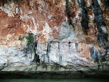 Close-up of rock formation