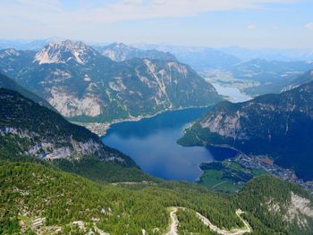 View from krippenstein to hallstätter lake