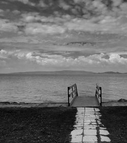 Scenic view of calm sea against sky