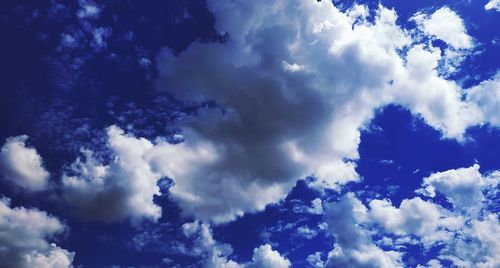 Low angle view of clouds in sky