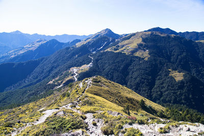 Scenic view of mountains