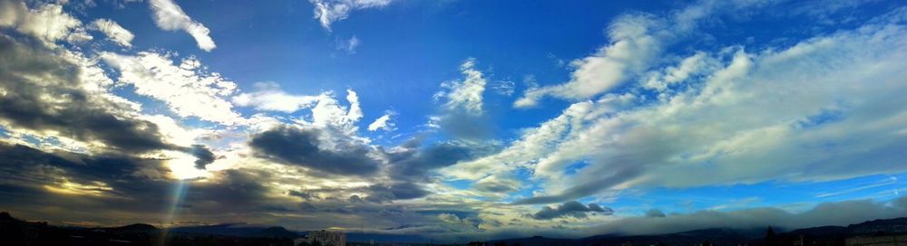 Low angle view of cloudy sky