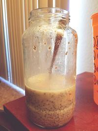 Close-up of drink on table