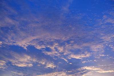 Low angle view of clouds in sky