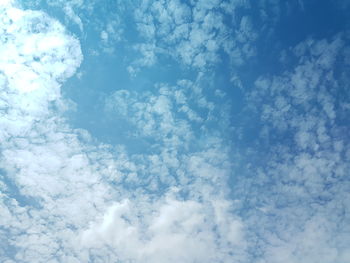 Low angle view of clouds in sky