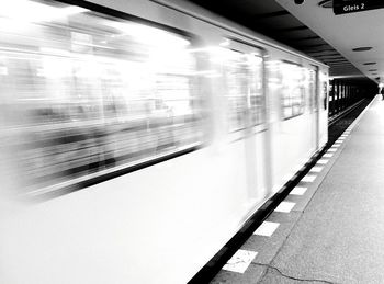 Empty railroad track