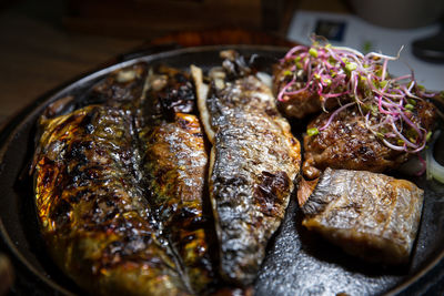 Close-up of food in plate