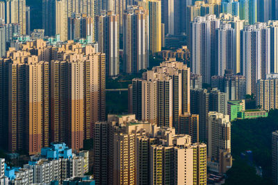 Aerial view of buildings in city