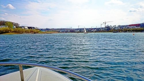 Boats in river