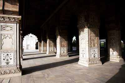 Empty corridor at jama masjid