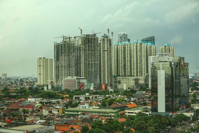 View of cityscape against sky