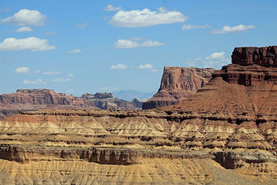 Scenic view of rocky mountains