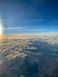 Aerial view of cloudscape against sky