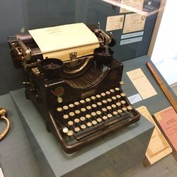 High angle view of old books on table