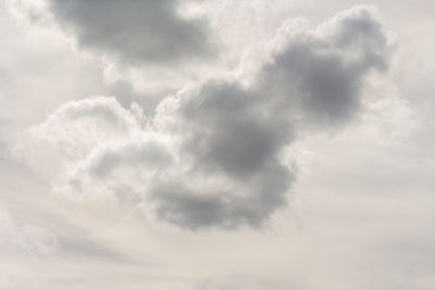 Low angle view of clouds in sky