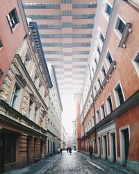 Narrow alley in city