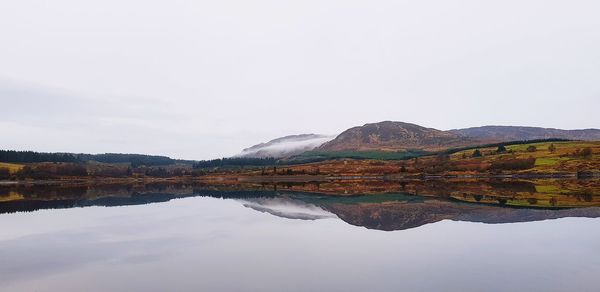 Reflection of mountain in lake