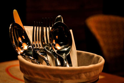 Close-up of drink on table