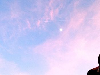 Low angle view of cloudy sky