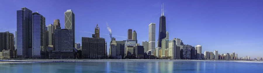 Panoramic view of the city of chicago skyline