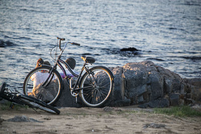 Bicycle on rock