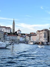 Entering the port of piran